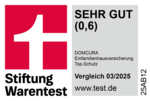 Siegel Stiftung Warentest EFH Sehr gut